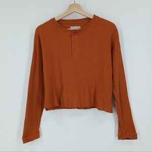 Everlane Organic Cotton Waffle Kit Henley Tee